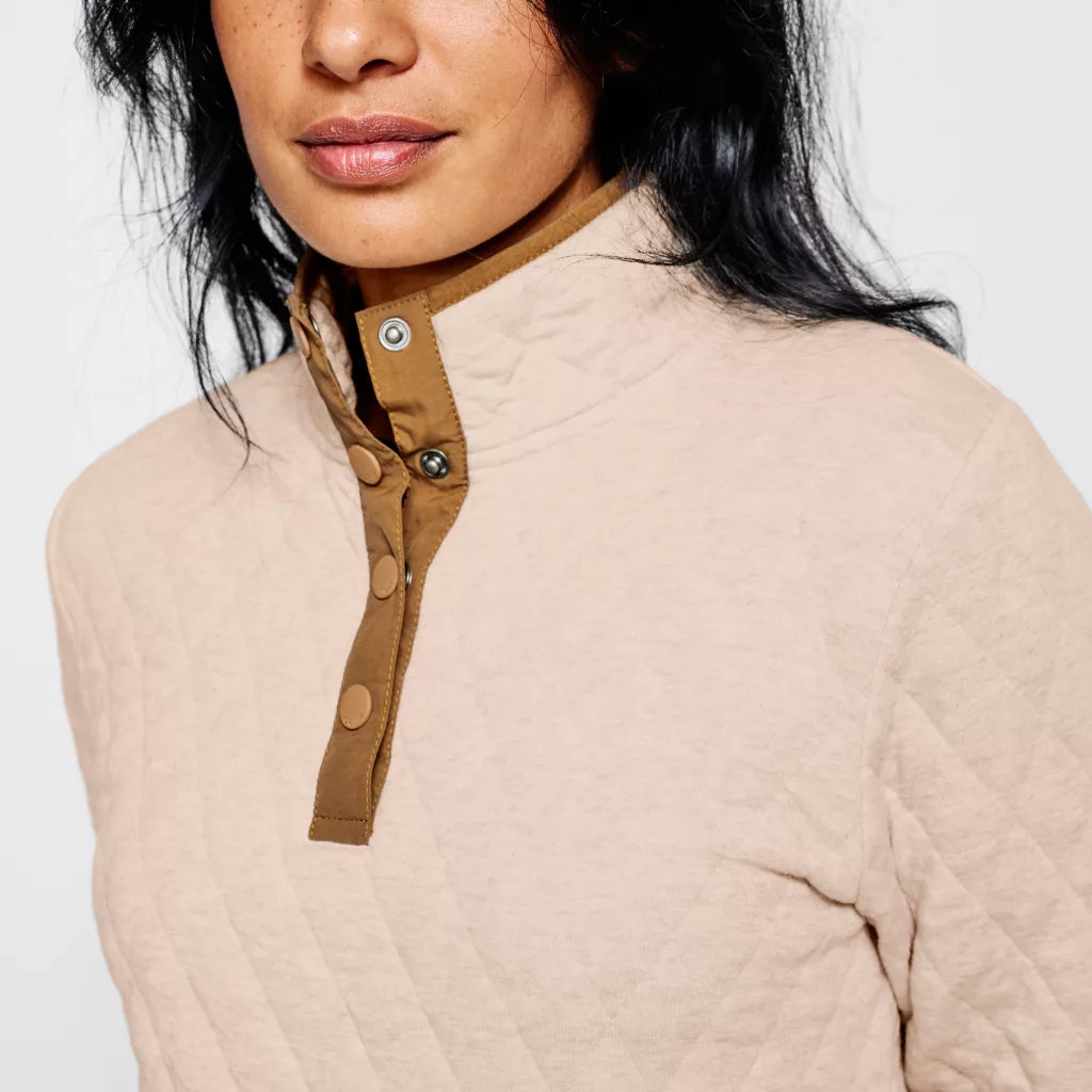 Orvis Women's Outdoor Quilted Snap Sweatshirt image 2