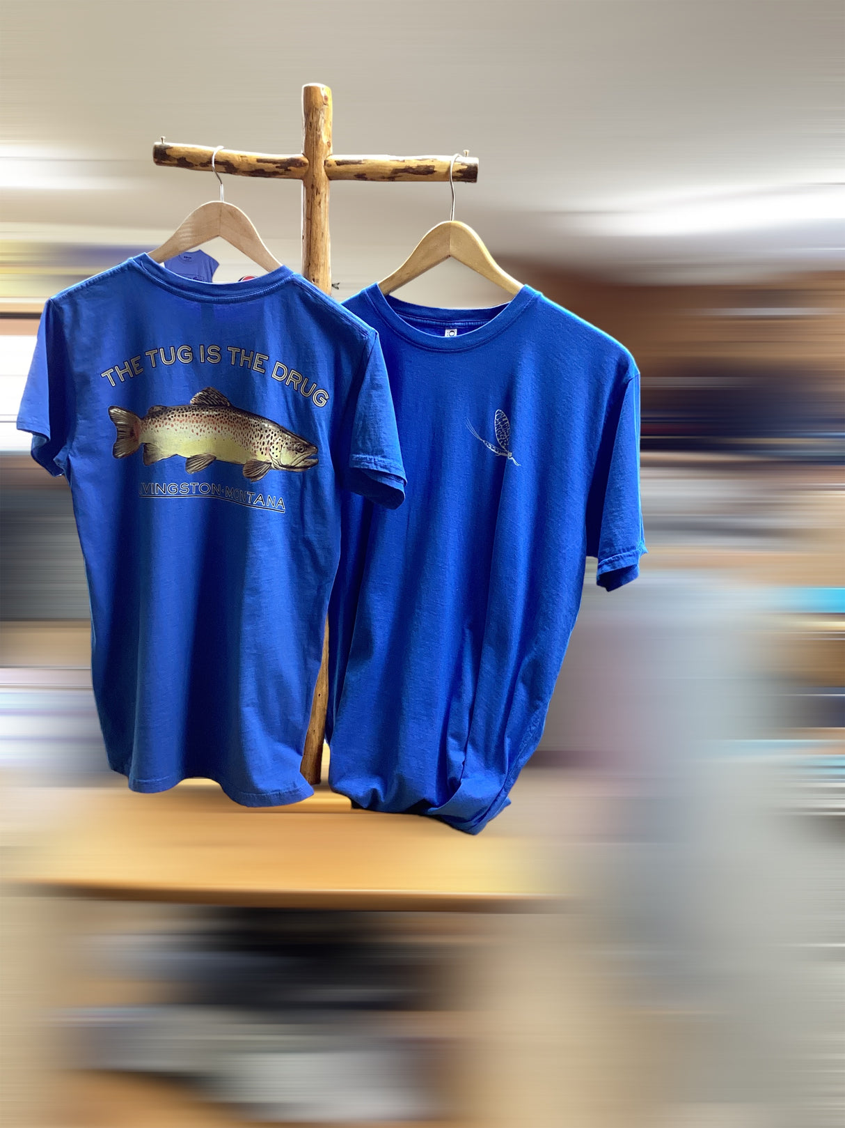 Yellowstone Angler "Tug is the drug" SS Shirt w/ Mayfly Logo image