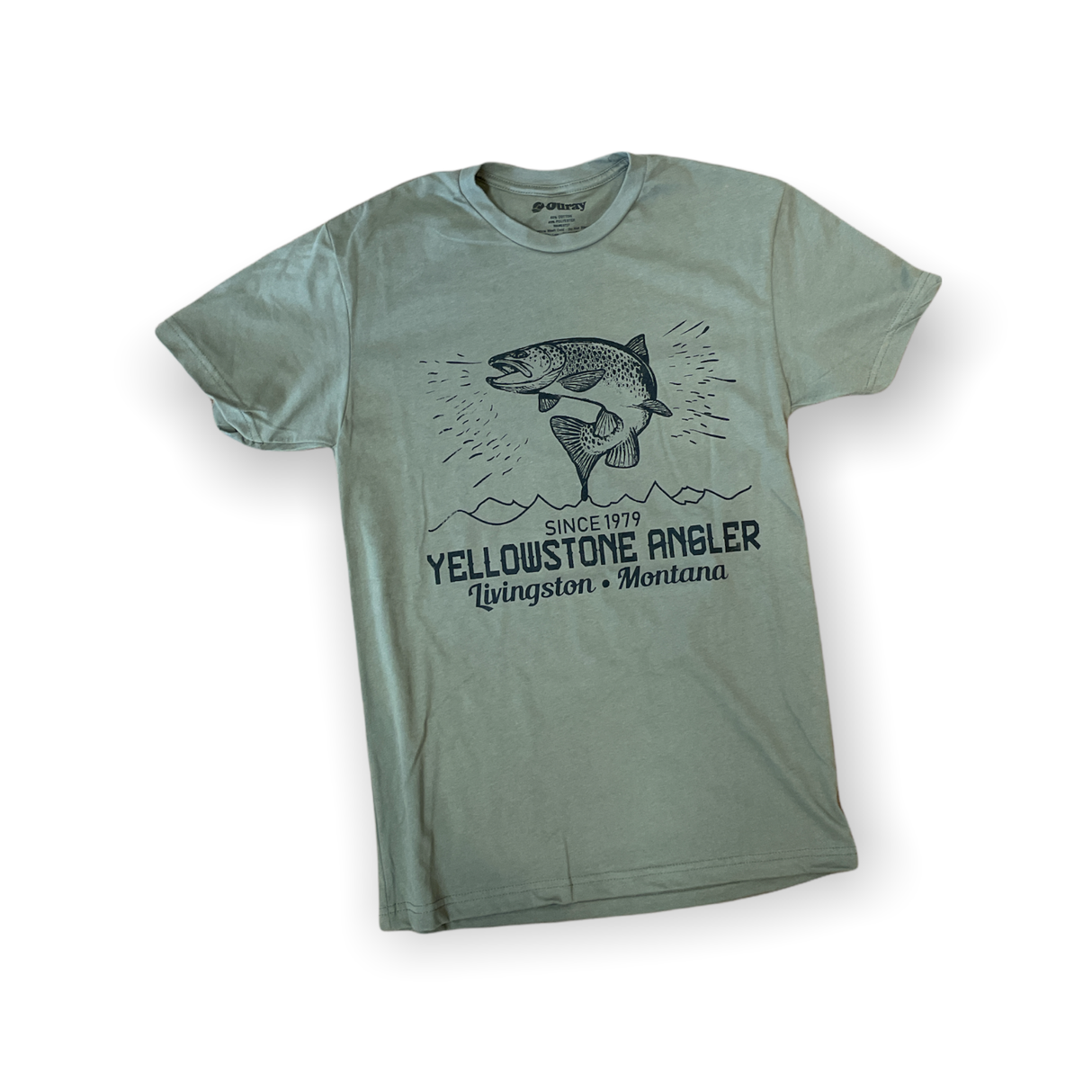 Yellowstone Angler Trout Outline T-Shirt image 2