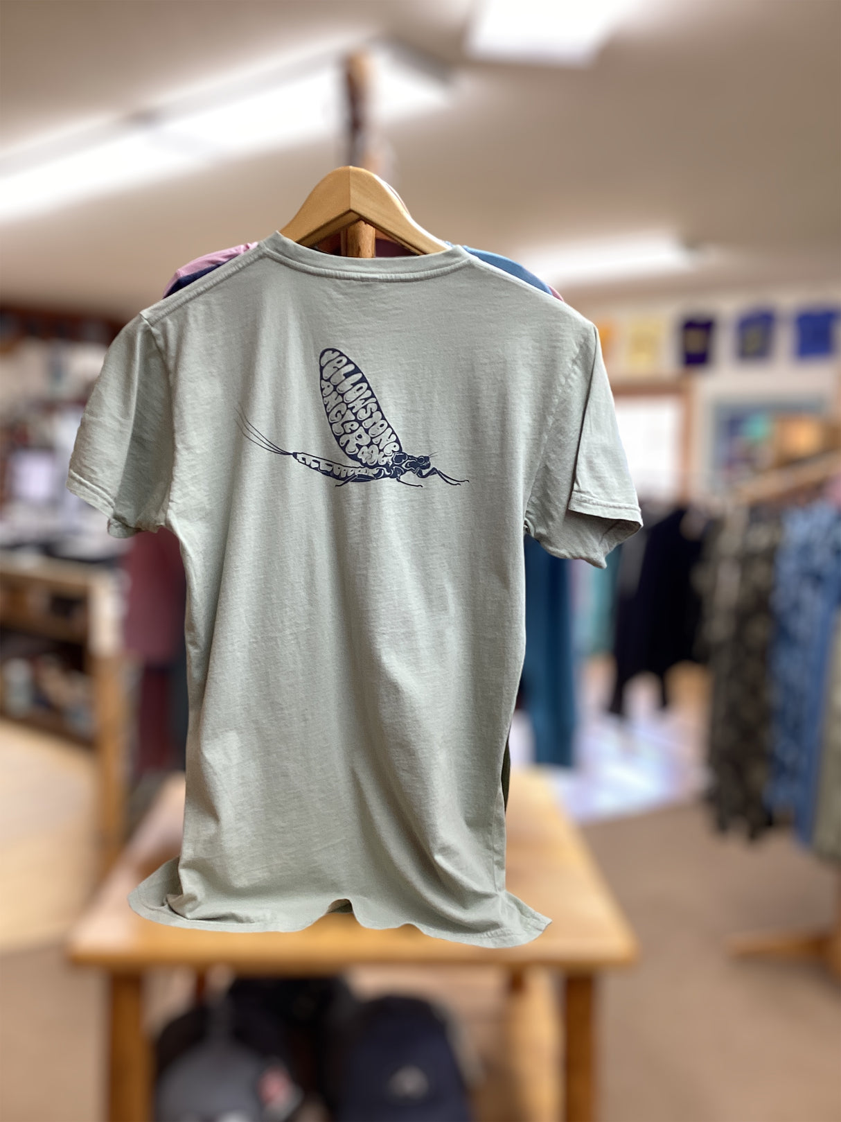 Yellowstone Angler Light Green Mayfly SS Shirt image 0
