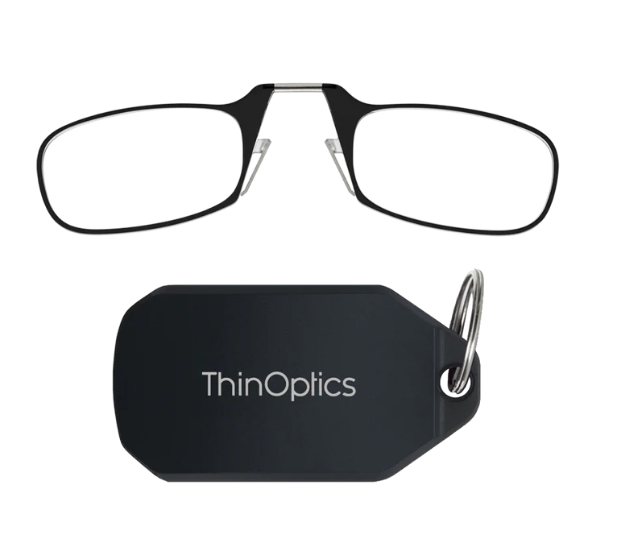 Thin Optics Readers+ Black Keychain Case image
