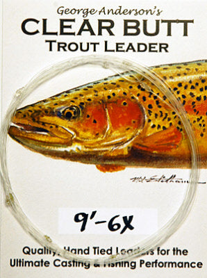 Hand Tied Clear Butt Trout Leaders designed by George Anderson image 0