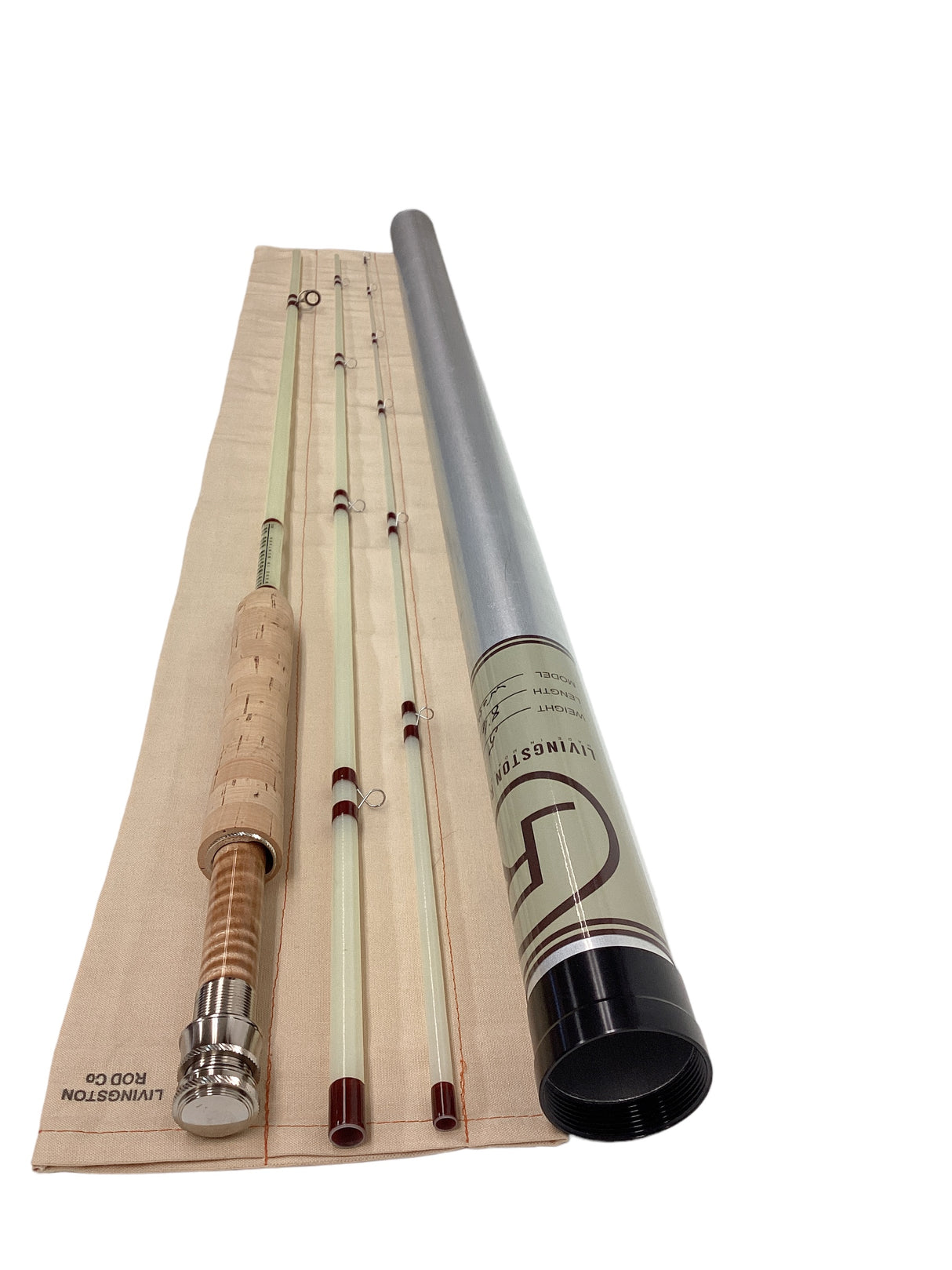 Livingston Rod Co. Fiberglass Fly Rod 8'-6" #5 "Western Glass" image 0