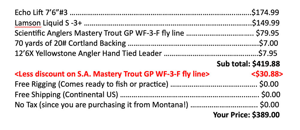 Echo Lift 3-Weight Outfit