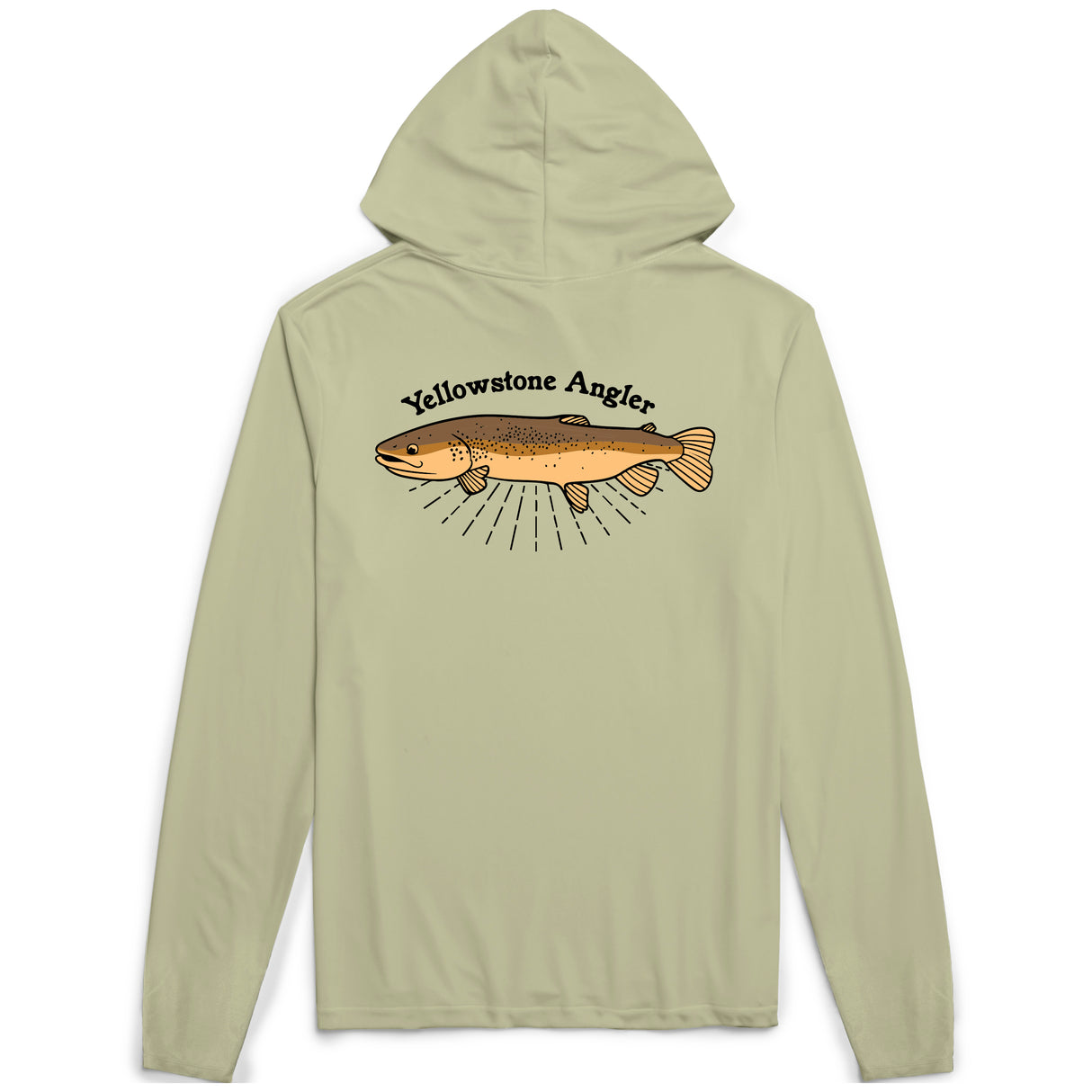 Yellowstone Angler Sun Hoody - Brown Trout
