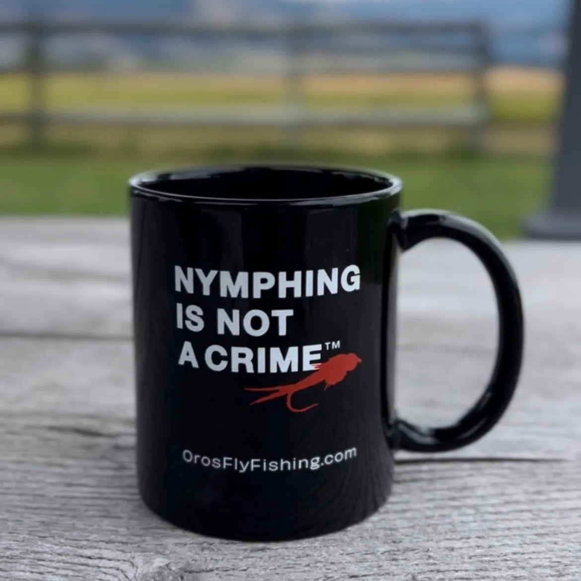 "Nymphing is Not a Crime" Mug