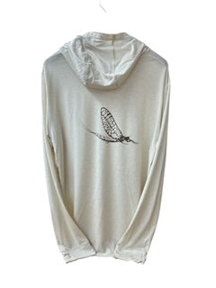 Free Fly Men's Elevate Lightweight Hoodie - Mayfly Logo