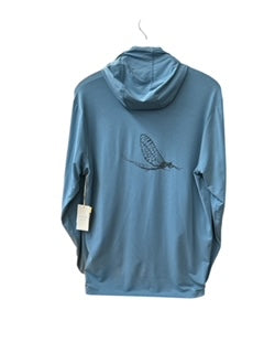 Free Fly Men's Elevate Lightweight Hoodie - Mayfly Logo
