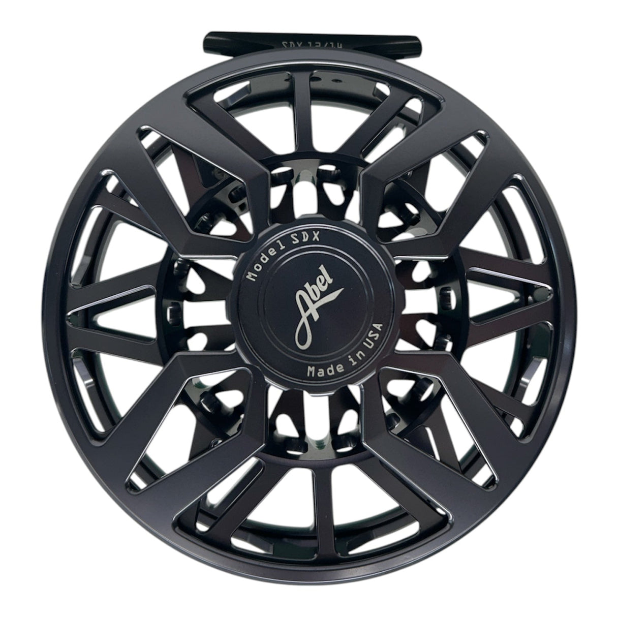 Abel SDX Reel - Ported 12/14 - Slate Gray with Slate Gray Drag Knob and Black Handle