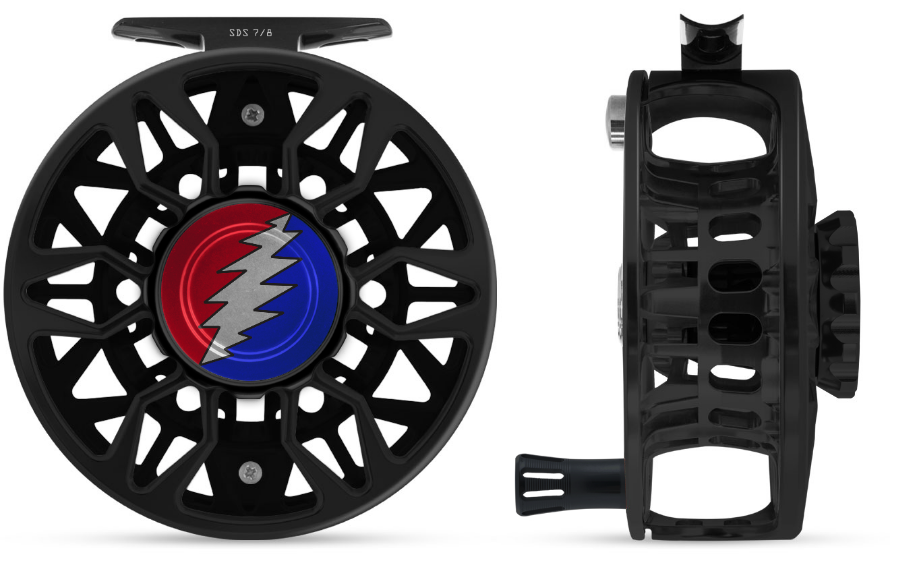 Abel SDS Reel - 7/8 Black-Greatful Dead Drag-Black Handle
