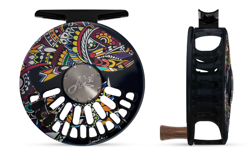 Abel TR Reel - 5/6 Larko Brown Trout w/ Rosewood Handle