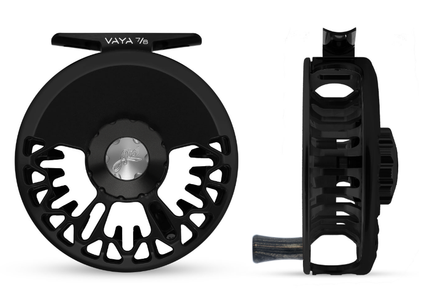 Abel VAYA Reel - 7/8 Black w/ Rosewood Handle