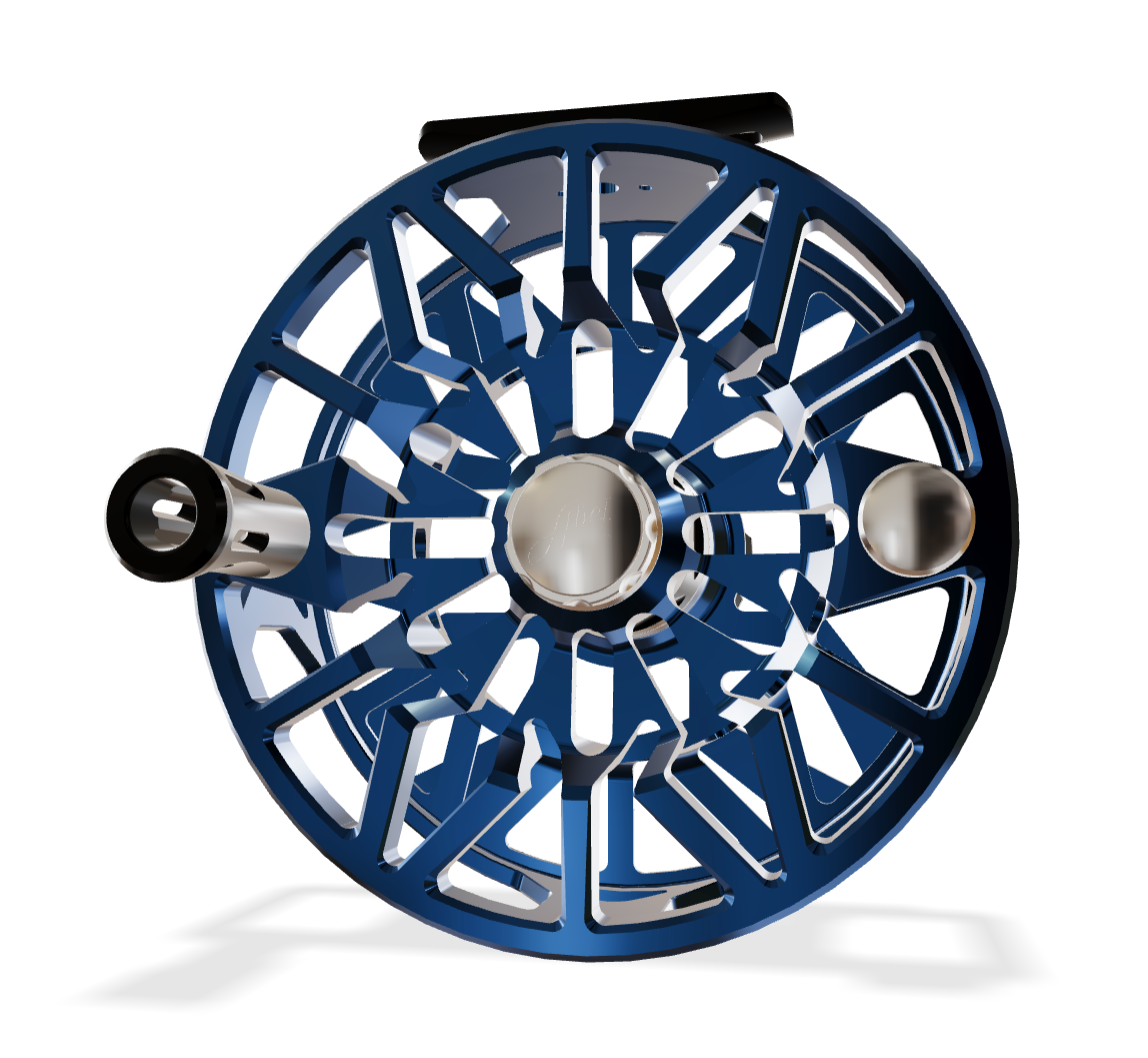 Abel SDX Reel - 9/11 Ported - Deep Blue - Black Handle and Drag Knob