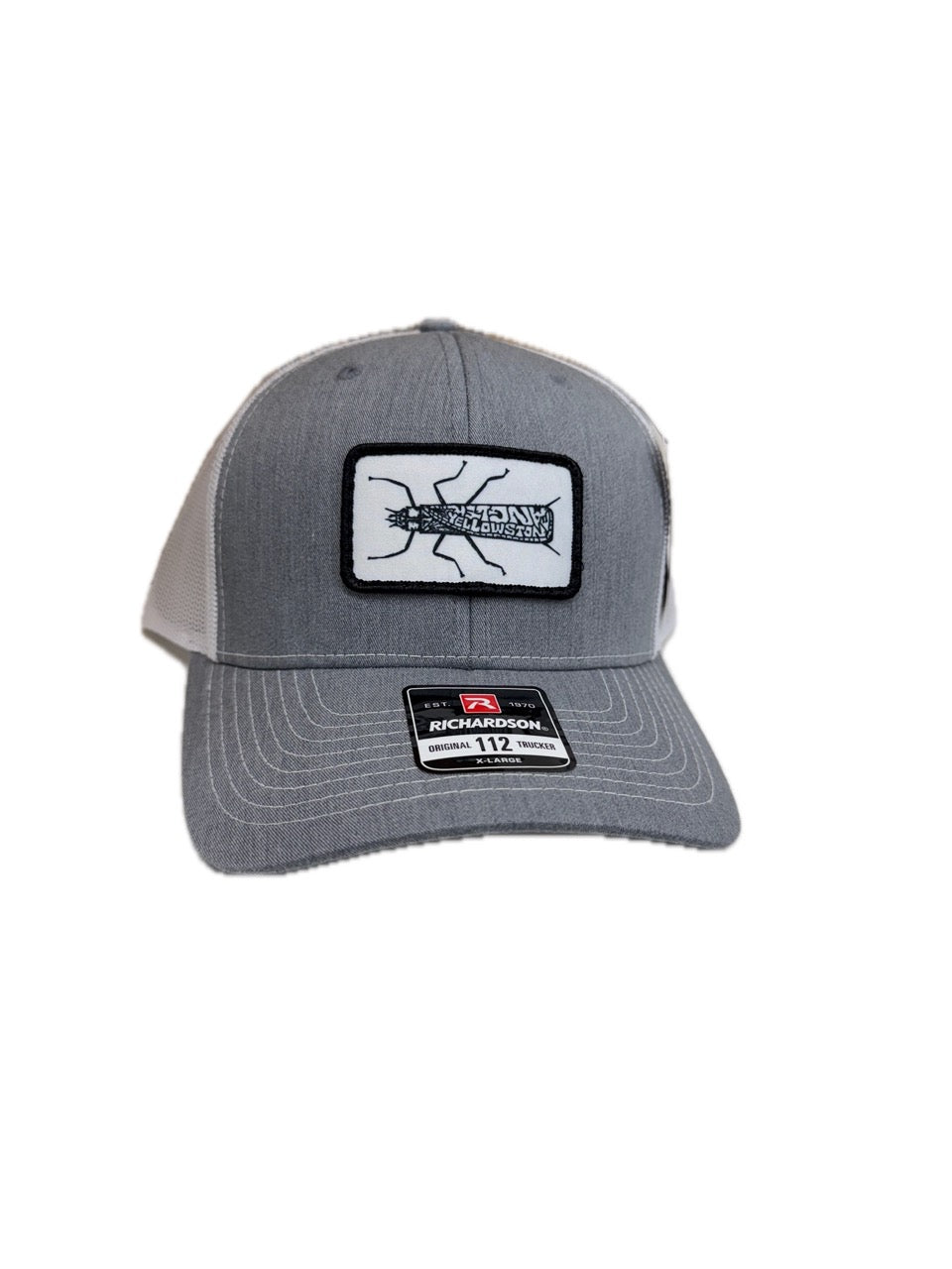 Yellowstone Angler Stonefly Logo Hat - Grey/White