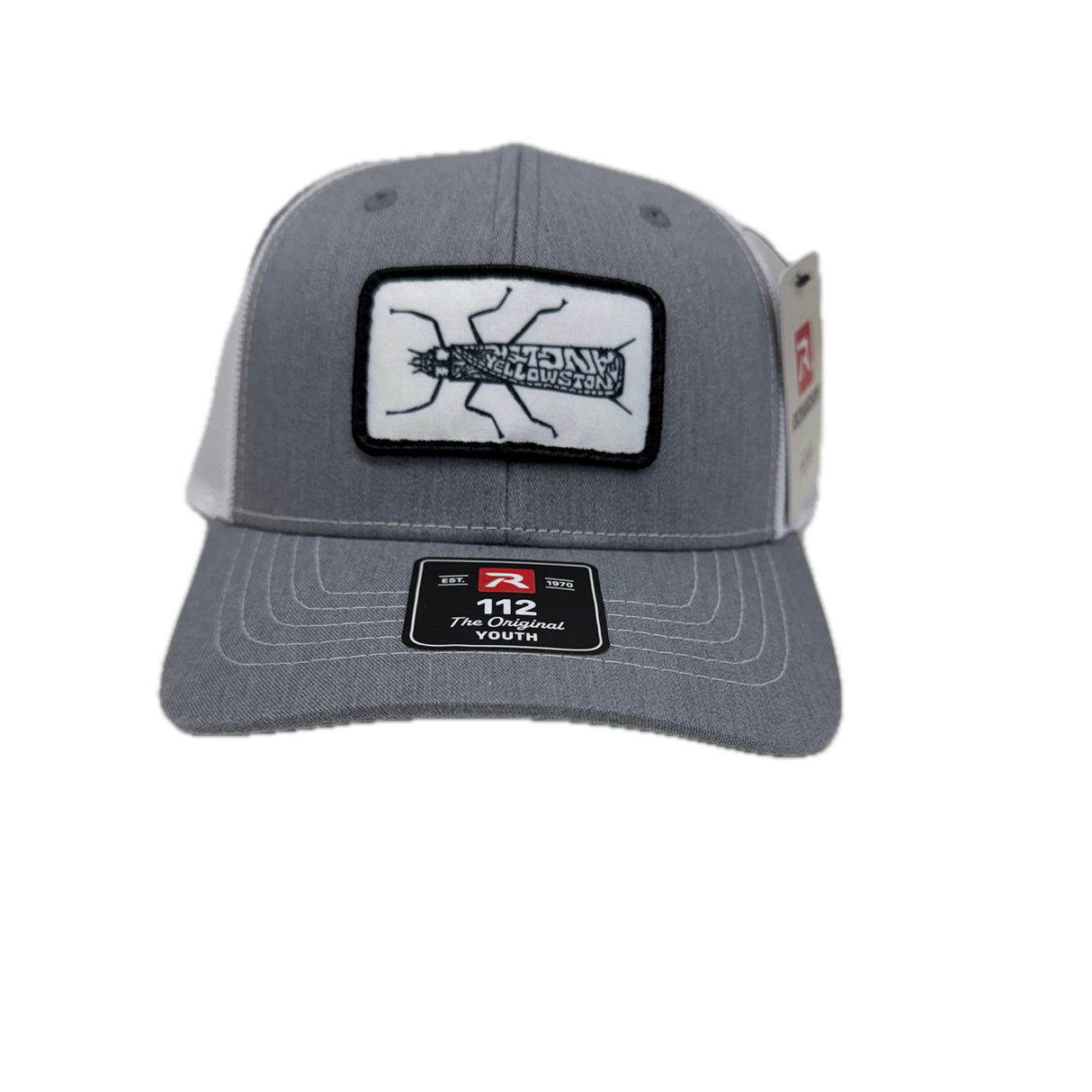 Yellowstone Angler Youth Stonefly Logo Hat - Grey/White