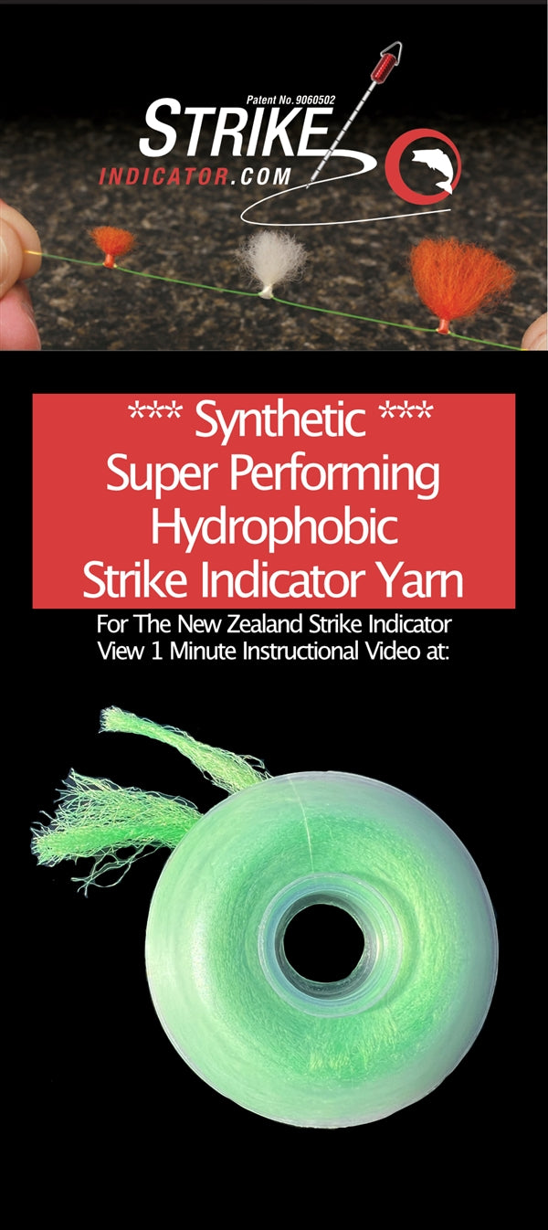 New Zealand Strike Indicator Hydrophobic Synthetic Yarn Spools