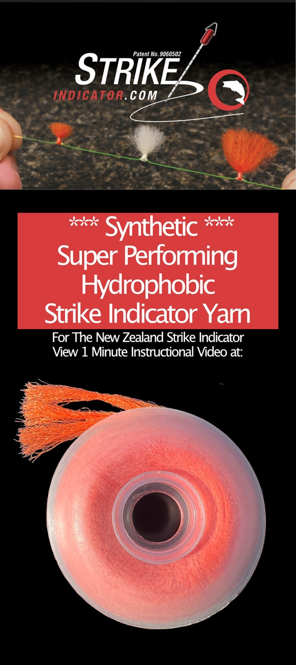 New Zealand Strike Indicator Hydrophobic Synthetic Yarn Spools