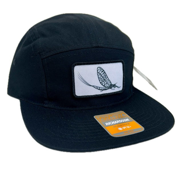 Yellowstone Angler Mayfly Logo Hat - Black