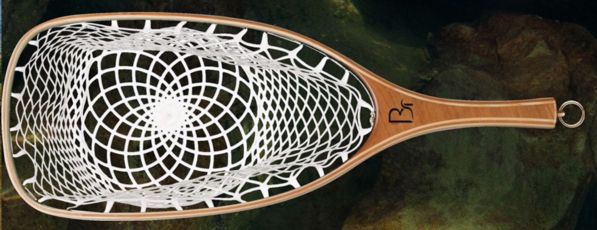 Blue Ribbon Nets Missouri-Medium Ash/Cherry Standard Handle AquaFade Ultralight Net Bag image 0