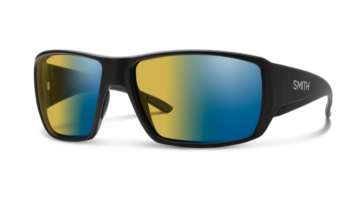 Smith Optics Guide's Choice Matte Black/ChromaPop Glass Polarchromic Yellow Blue Mirror image 0