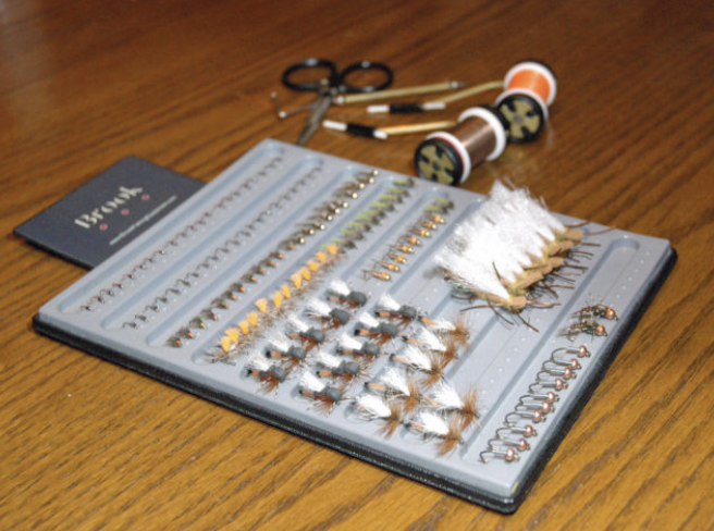 Brook Fishing Equipment Outta The Box w/ Slits Fly Patch image 1