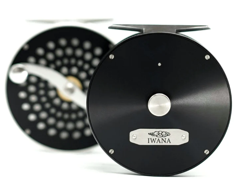 IWANA RETRO STEELHEAD/LARGE TROUT 3 1/2" (Black/Silver and Left Hand Wind) image 1