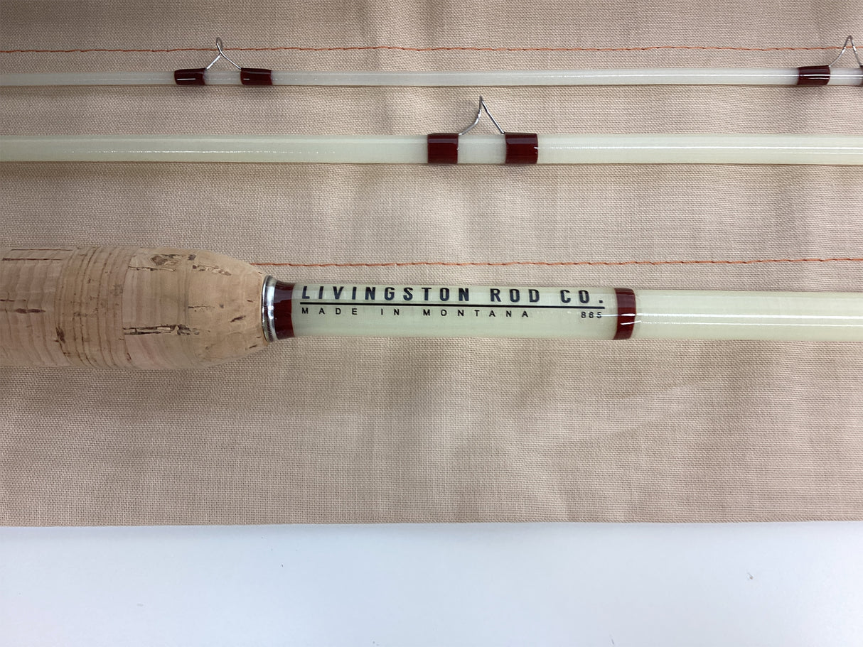 Livingston Rod Co. Fiberglass Fly Rod 8'-6" #5 "Western Glass" image 1