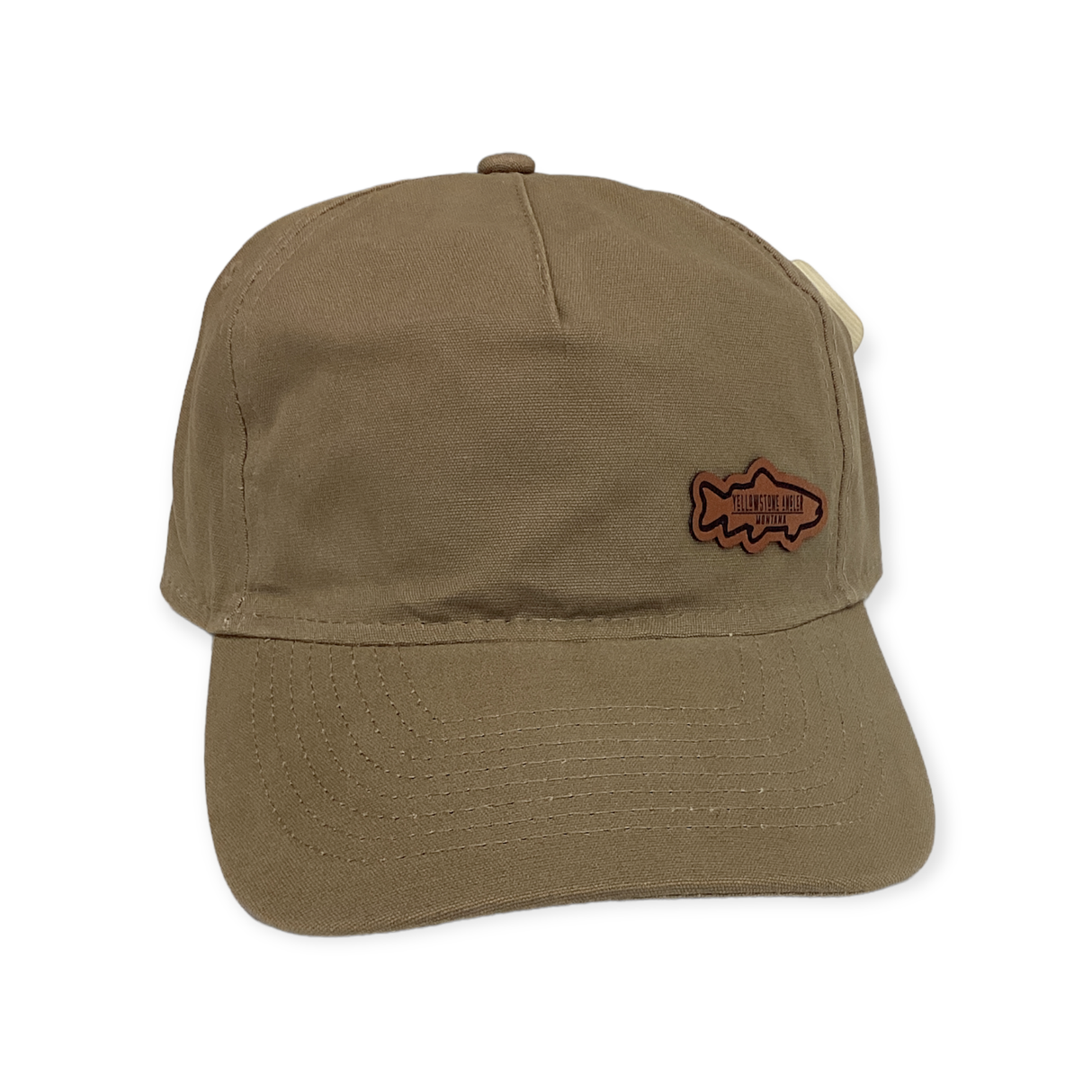 Yellowstone Angler Leather Trout Patch Ranger Hat image 0