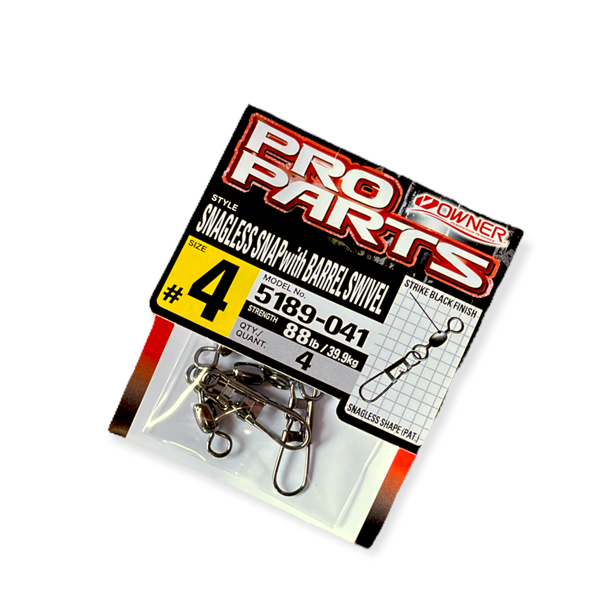 Owner Snagless Snap with Barrel Swivel image 0