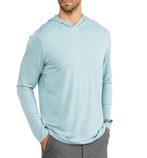 Free Fly Men's Shade Bamboo Hoodie with YA Logo image 2