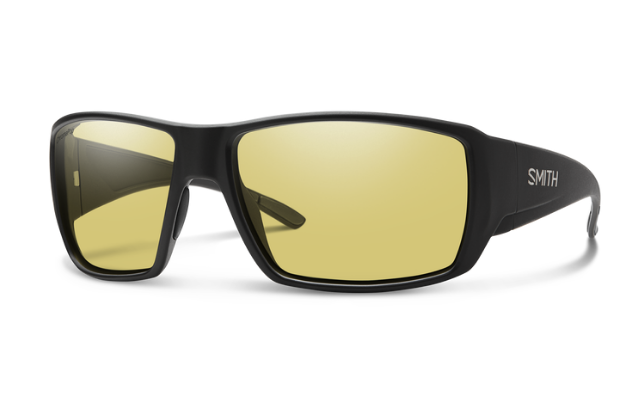 Smith Optics Guide's Choice Matte Black/ChromaPop Glass Polarized Low Light Yellow image 0