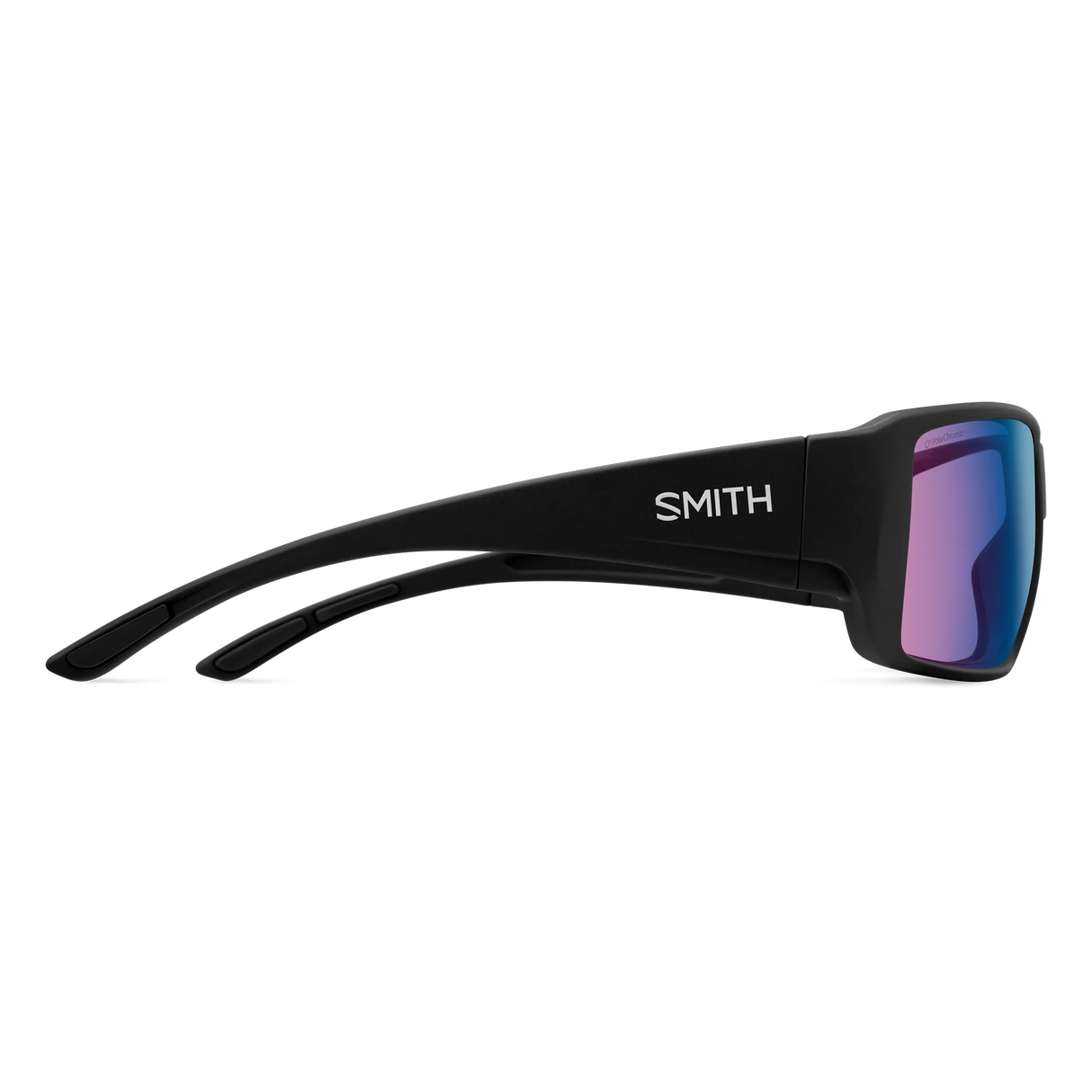 Smith Optics Guide's Choice XL Matte Black/ChromaPop Glass Polarchromic Rose Blue Mirror