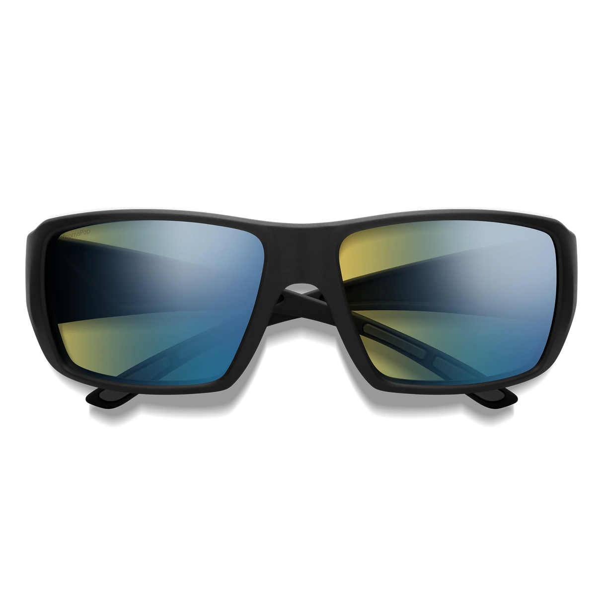 Smith Optics Guide's Choice XL Matte Black/ChromaPop Glass Polarchromic Yellow Blue Mirror