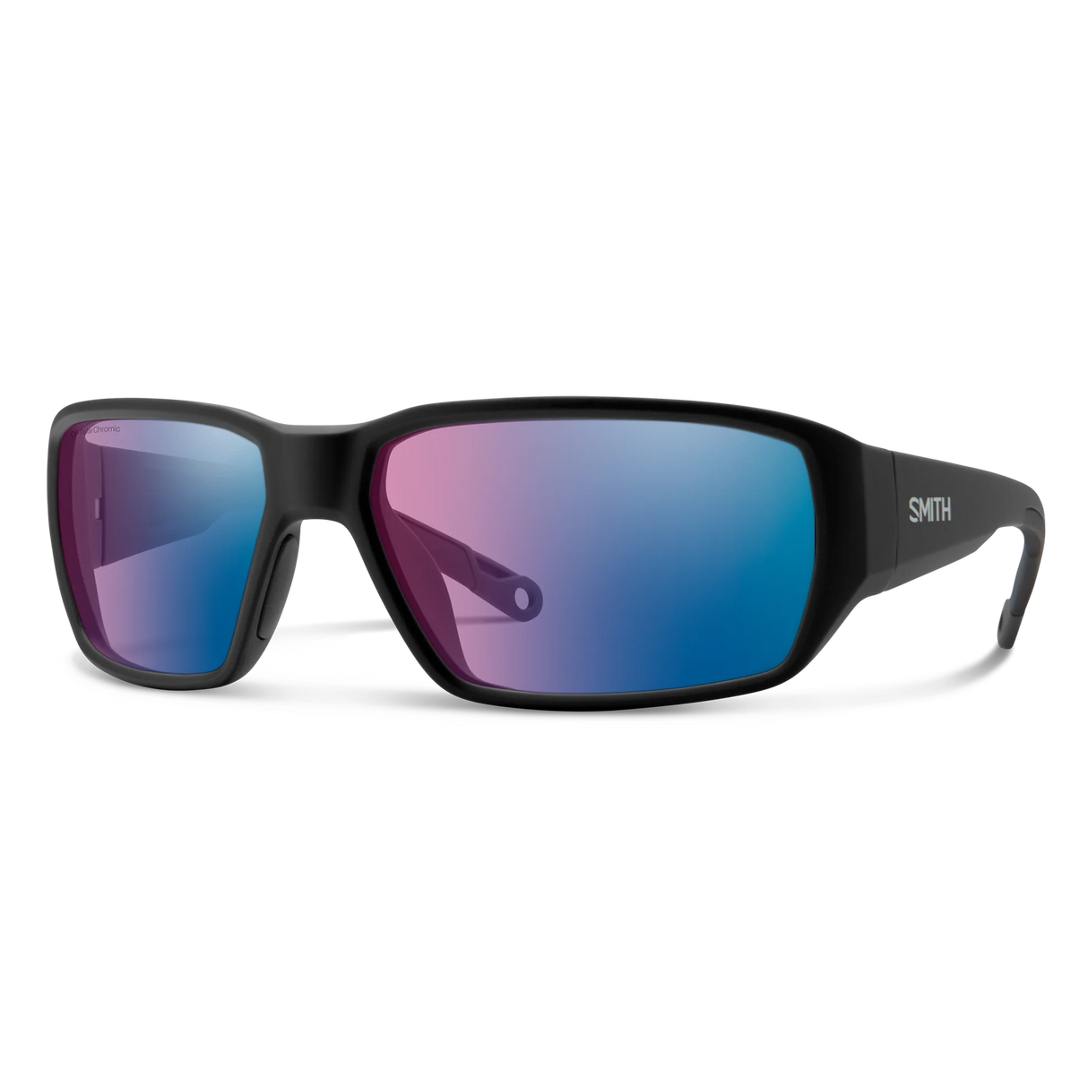 Smith Optics Hookset Matte Black/ChromaPop Glass Polarchromic Rose Blue Mirror