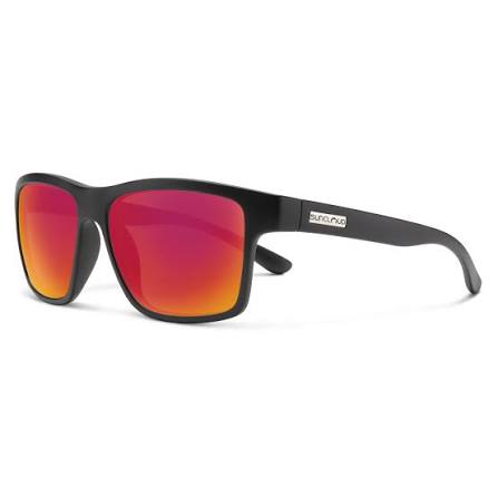 Suncloud A-Team - Matte Black + Polarized Red Mirror