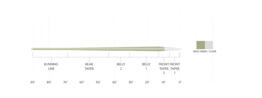 Scientific Anglers Magnitude Smooth Trout Expert Clear Tip Fly Line
