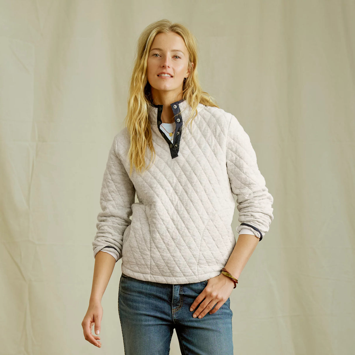 Orvis Outdoor Quilted Snap Sweatshirt W's