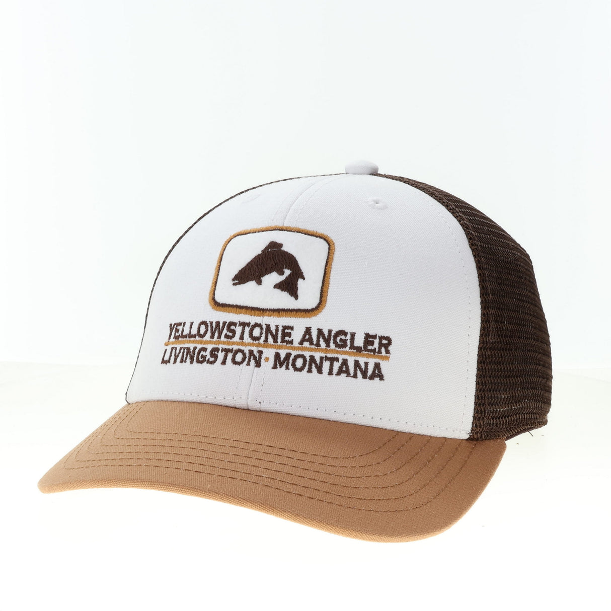 Yellowstone Angler Mid Profile Structured Trout Icon Logo Hat - YOUTH