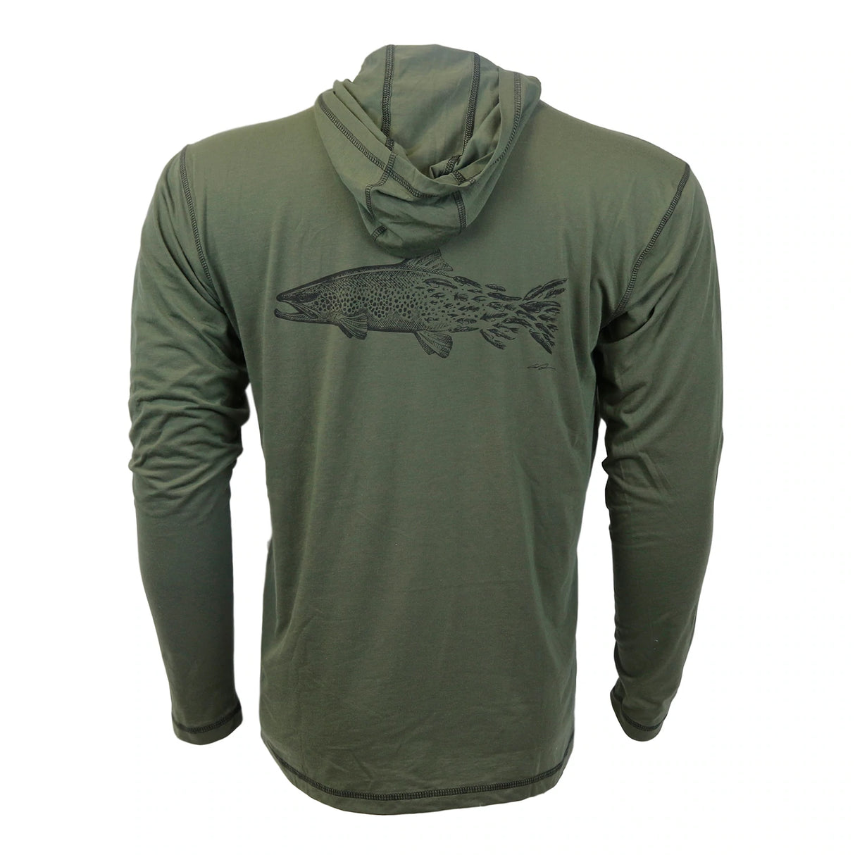 Rep Your Water Brown Snacks Merino Blend Sun Hoodie image 0