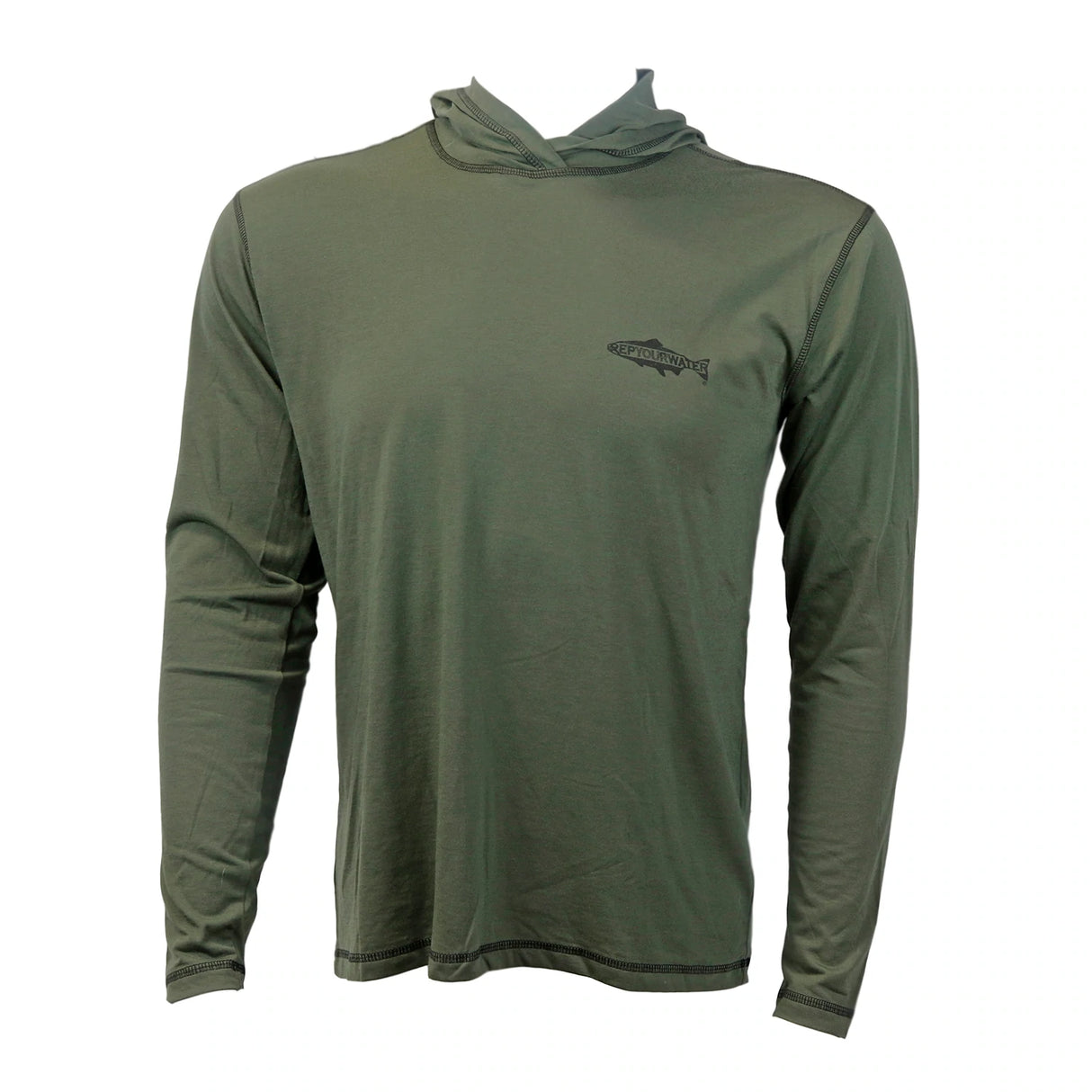 Rep Your Water Brown Snacks Merino Blend Sun Hoodie image 1
