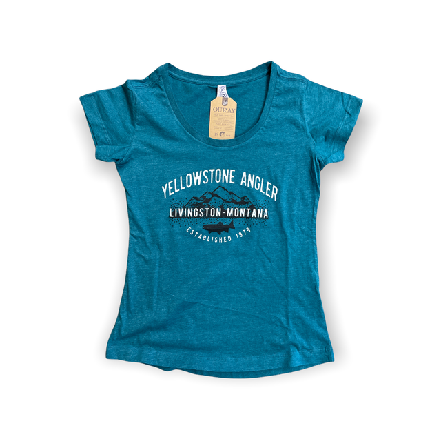 Yellowstone Angler Mountains Women's T-Shirt image 0
