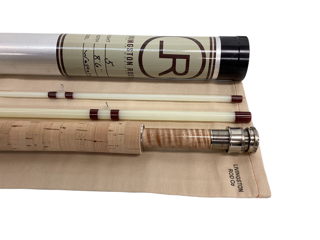 Livingston Rod Co. Fiberglass Fly Rod 8'-6"  #5  "Western Glass" image 2