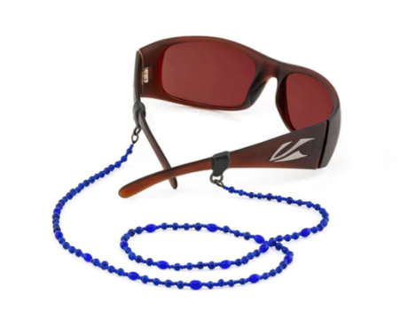 Croakies Czech Blue Glass Beads Cords image 0