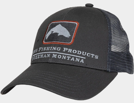 Simms Small Fit Trout Icon Trucker Hat image 0
