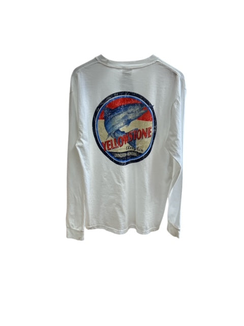 Yellowstone Angler Airborne Rainbow Trout Long Sleeve Shirt