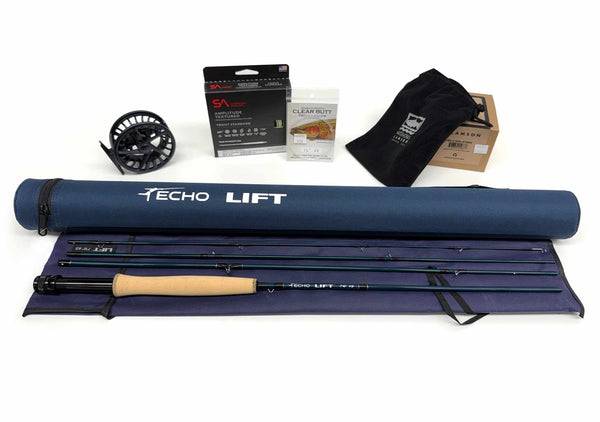 echo base fly rod and reel Echo Lift 3-Weight Outfit Daybreak / Left Hand Retrieve