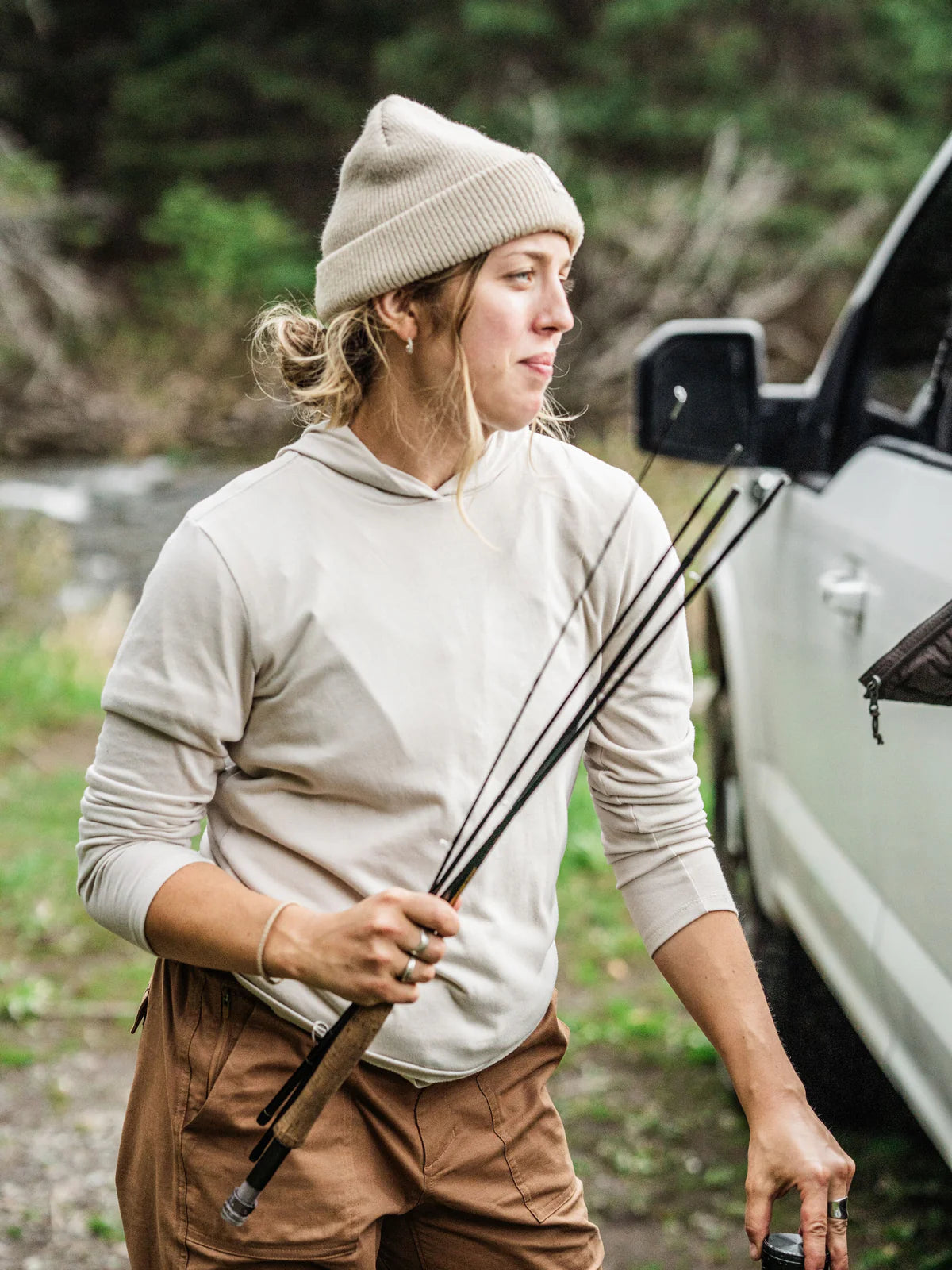 Duck Camp W's Essential drirelease® Hoodie - Mayfly Logo