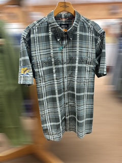 Orvis Angler Short-Sleeve Work Shirt with Yellowstone Angler Logo M's