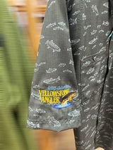 Orvis Tech Chambray Short-Sleeve Work Shirt with Yellowstone Angler Logo M's