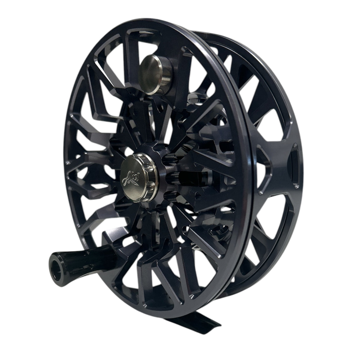 Abel SDX Reel - Ported 12/14 - Slate Gray with Slate Gray Drag Knob and Black Handle